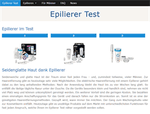 Tablet Screenshot of epilierertest.com